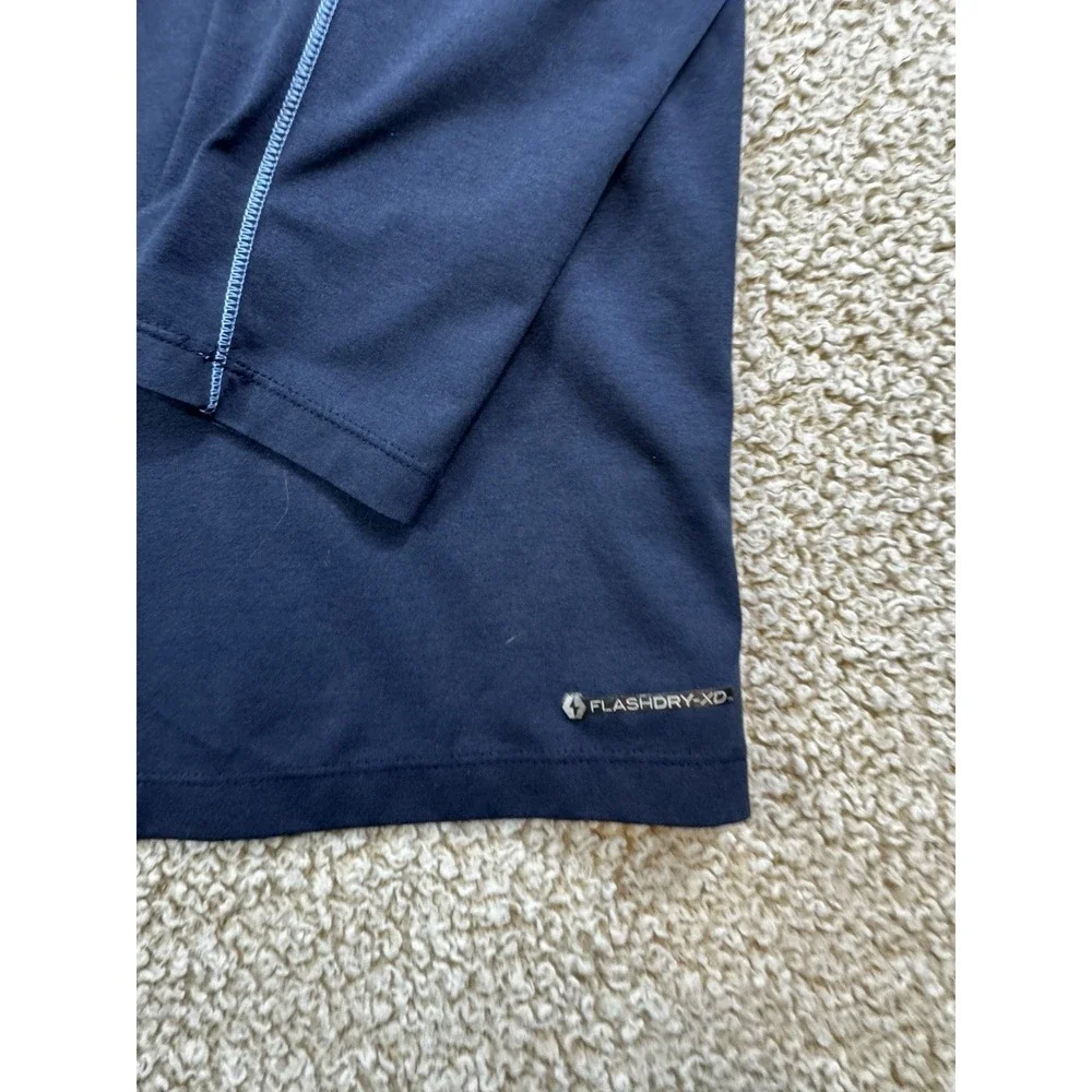 The NORTH FACE CAP ROCK HOODIE Fleece Light weight Dark Blue sz L Pullover